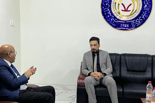 مدير فرع الأكاديمية العربية يستقبل رئيس الجامعة الألمانية الدولية - عدن